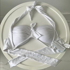 Seafolly Women's Standard Soft Cup Halter Bikini Top Swimsuit